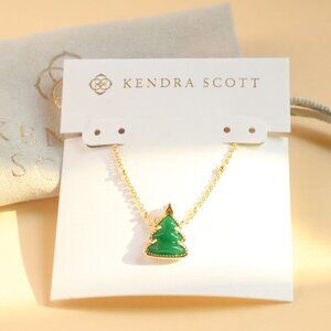 NEW Kendra Scott Holiday Tree Gold Short Necklace